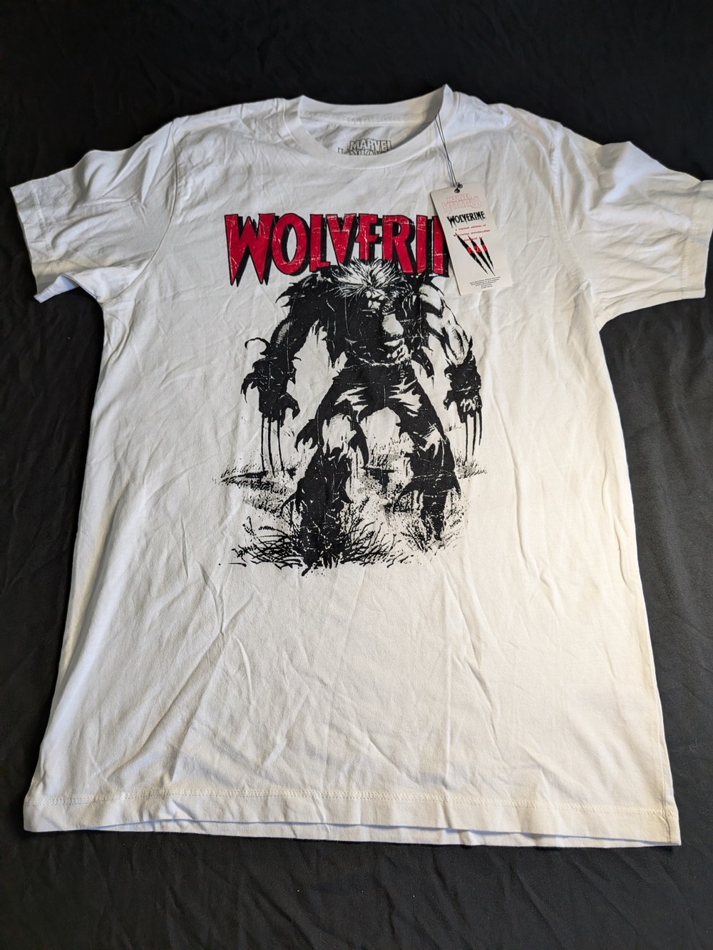 Marvel Wolverine Tee - White and Red Graphic